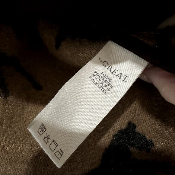 The GREAT Pasture Fleece Horse Sherpa Jacket Light Hickory Brown - Picture 5 of 6